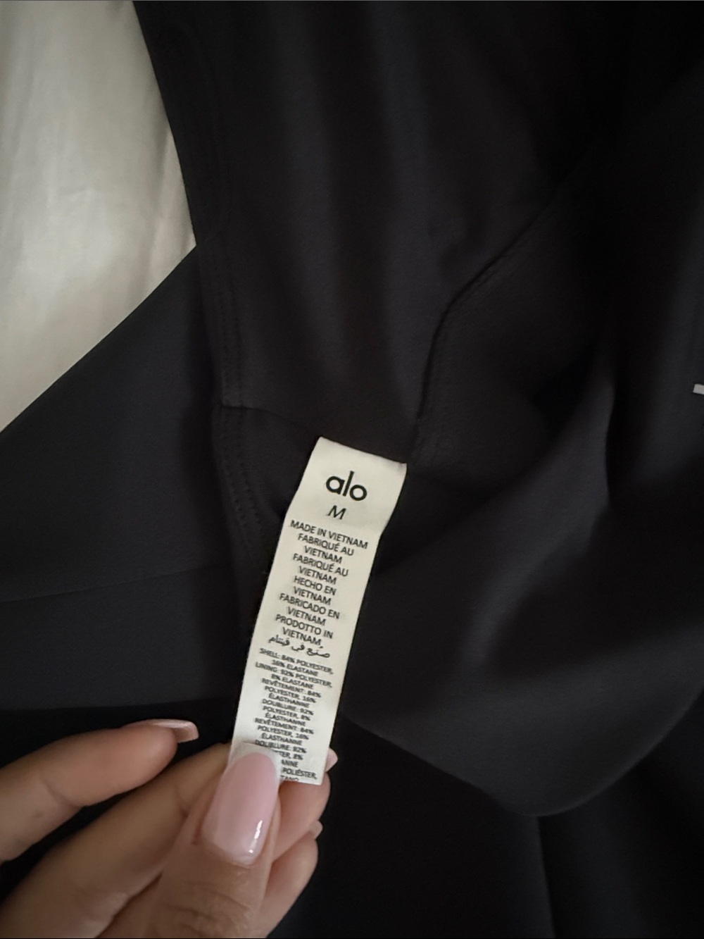 ALO Yoga Black Backless Racer Dress with Built-In Bra - Picture 2 of 4